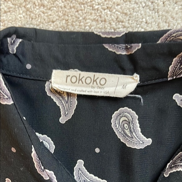 Rokoko Black Paisley Blouse - Picture 2 of 4